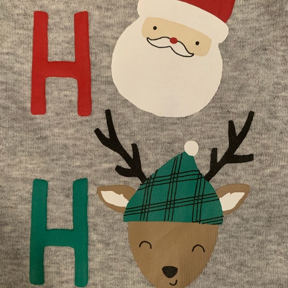 New Ho Ho Ho Carter’s Christmas Set Sz 6 mo - Picture 3 of 5